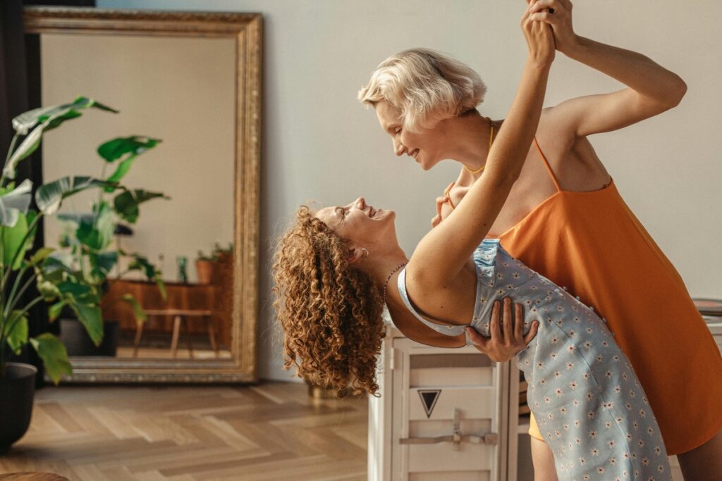 women dancing
