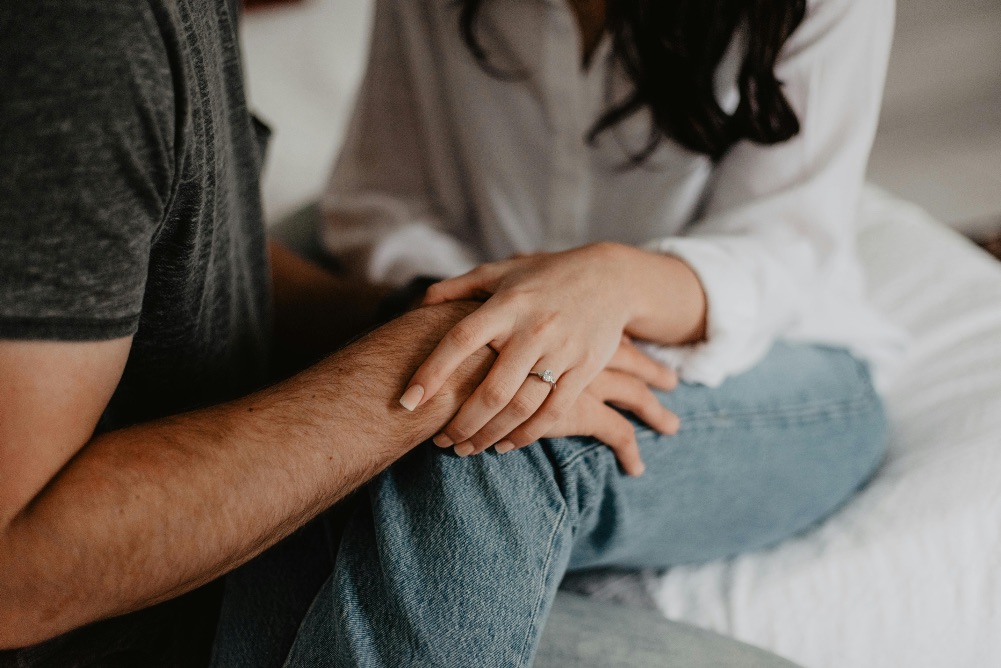 couple embracing
